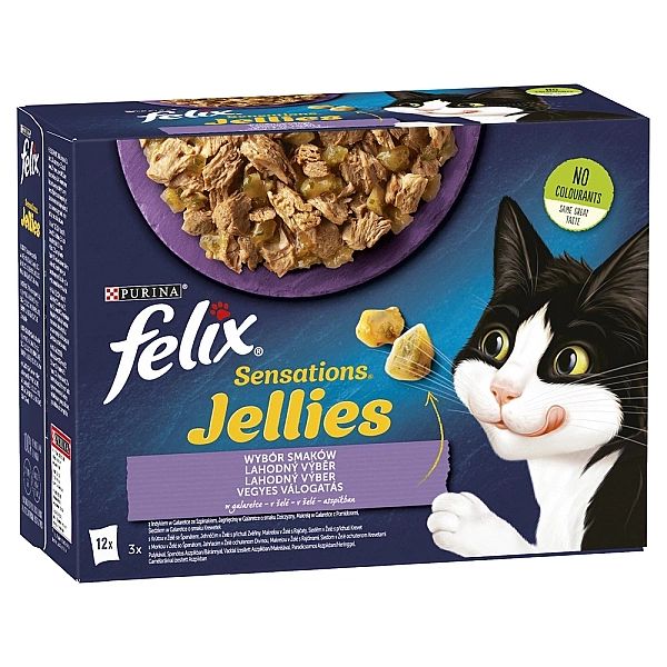 Felix Sensations Jellies Wybór Smaków Ga 12x85g x6