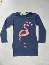 Tunika dla dziewczynki z flamingiem r.116-122 NOWA
