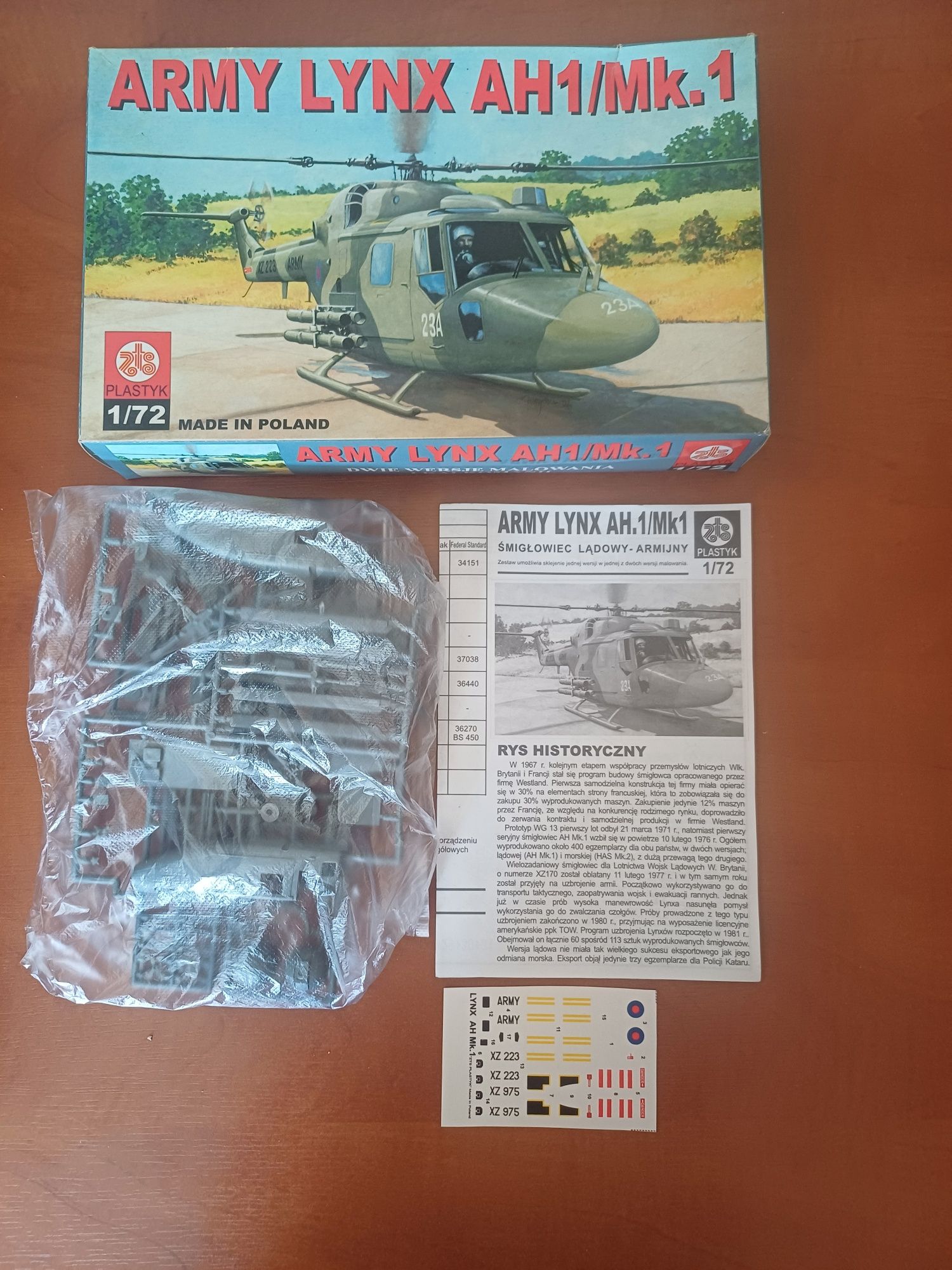 (REZ) Model ARMY LYNX AH.1/Mk1 (S-020) - Plastyk (1/72)