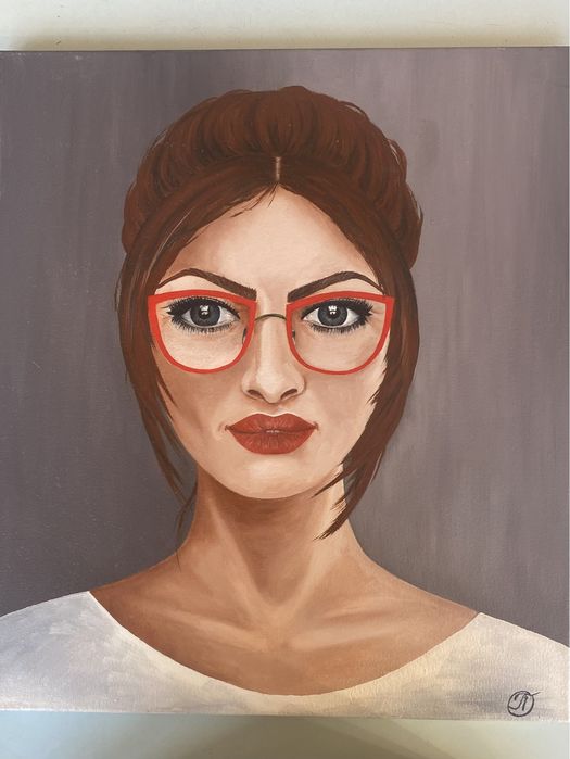 Картина «Дівчина в окулярах»