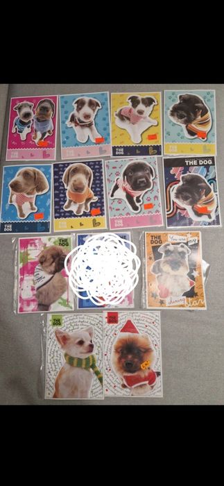 Zestaw dużych karteczek the dog nowe stan idealny prosto z bloczka