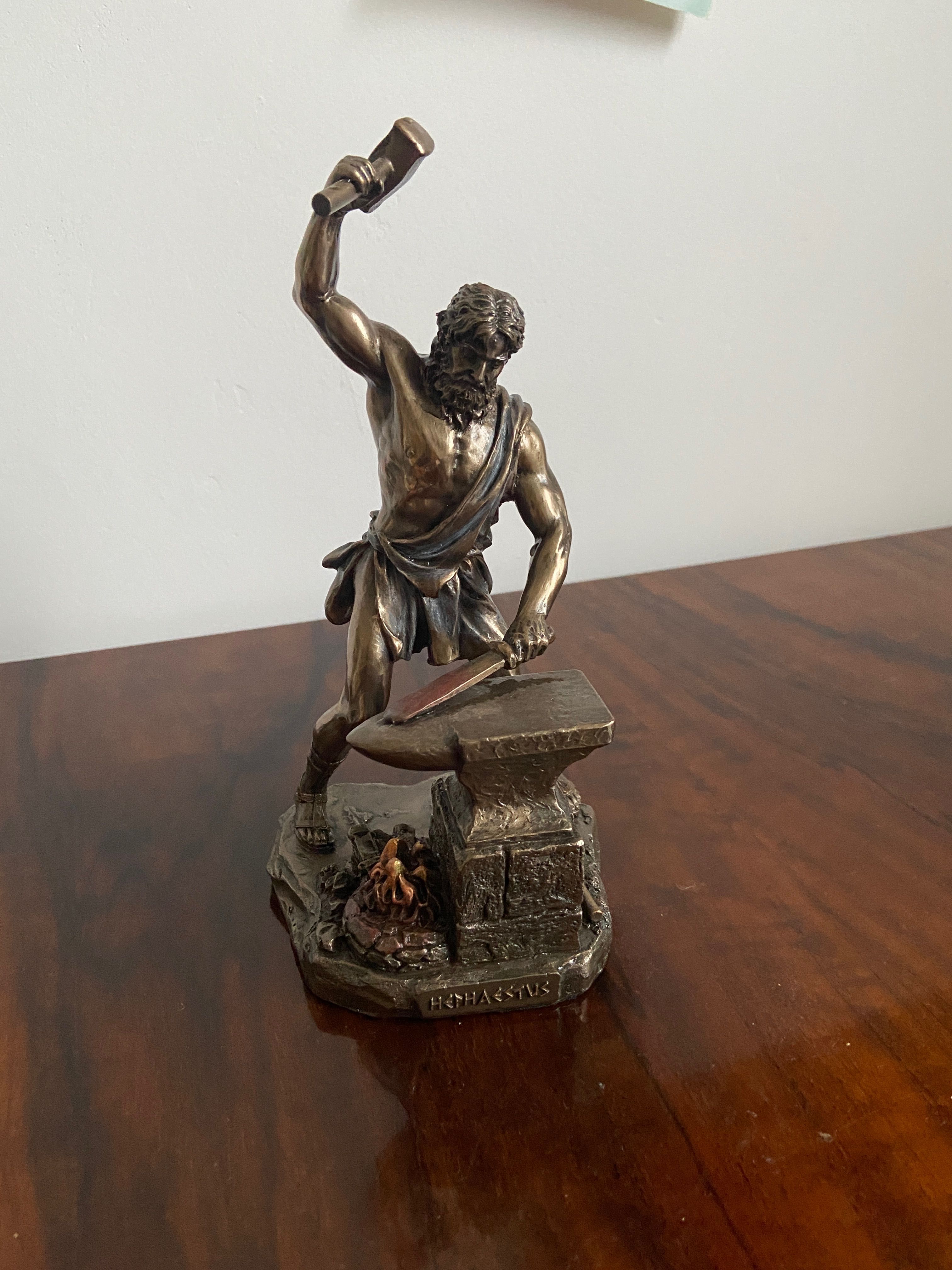 Veronese Design Hefajstos, grecki bóg ognia i kuźni, statuetka z brązu
