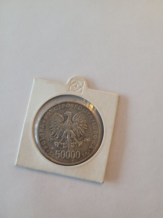 50000 zł 1988r. 70 rocznica odzyskania Niepodległości.