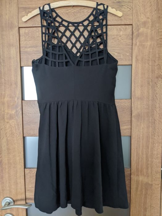 Czarna sukienka letnia, roz.38 H&M