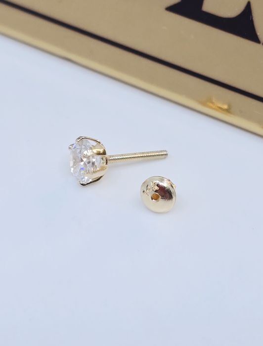 Złoty kolczyk piercing próba 585 14k