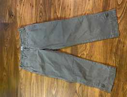 oliwkowe spodnie proste nogawki myOwn 36/38
