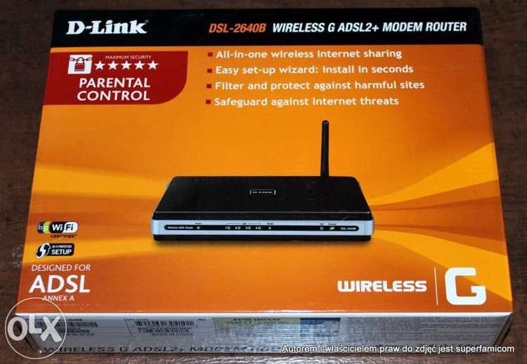 ruter d-link DSL 2640b