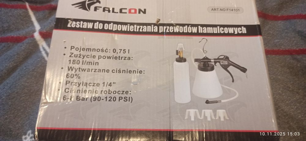 Zestaw do odpowietrzania hamulców,wysysarka 
ZESTAW DO ODPOWIETRZ