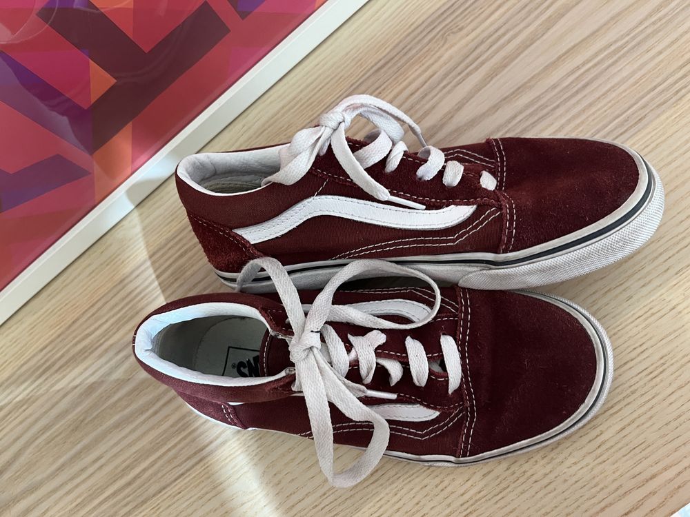 Vans bordeaux tamanho 34