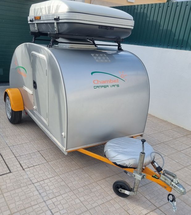 Mini caravana teardrop impecável