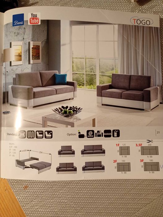 Sofa z funkcją spania "TOGO"