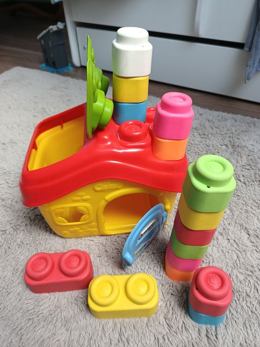 Miękkie gumowe,, pierwsze klocki clementoni