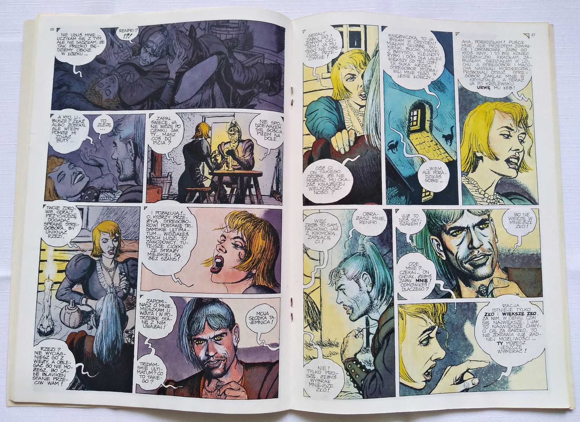 3szt WYDANIE 1 WIEDŹMIN nr 8 9 10 Stary KOMIKS Polch Sapkowski 1993 r.