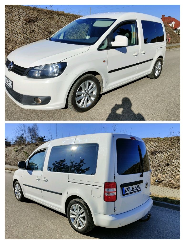 VW caddy life, 7-osobowy,2.0 TDI, klimatronik, hak