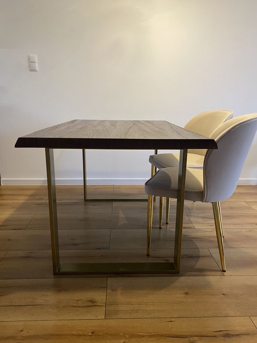 Stol po rozlozeniu 200 cm/ 140 przed