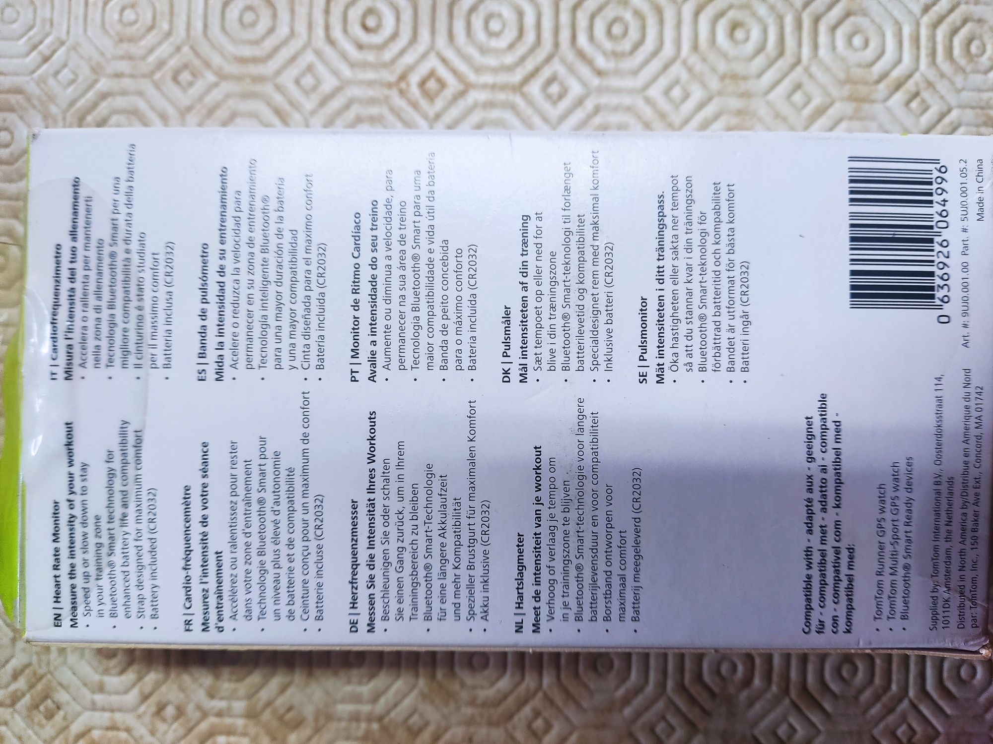 Banda Cardíaca TomTom
