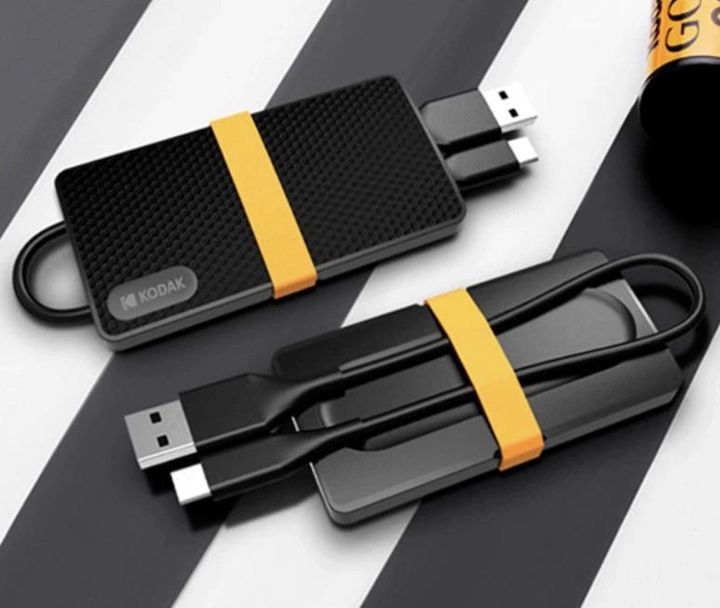 Зовнішній жорсткий SSD диск Kodak X200 512Gb USB 3.1 Black
