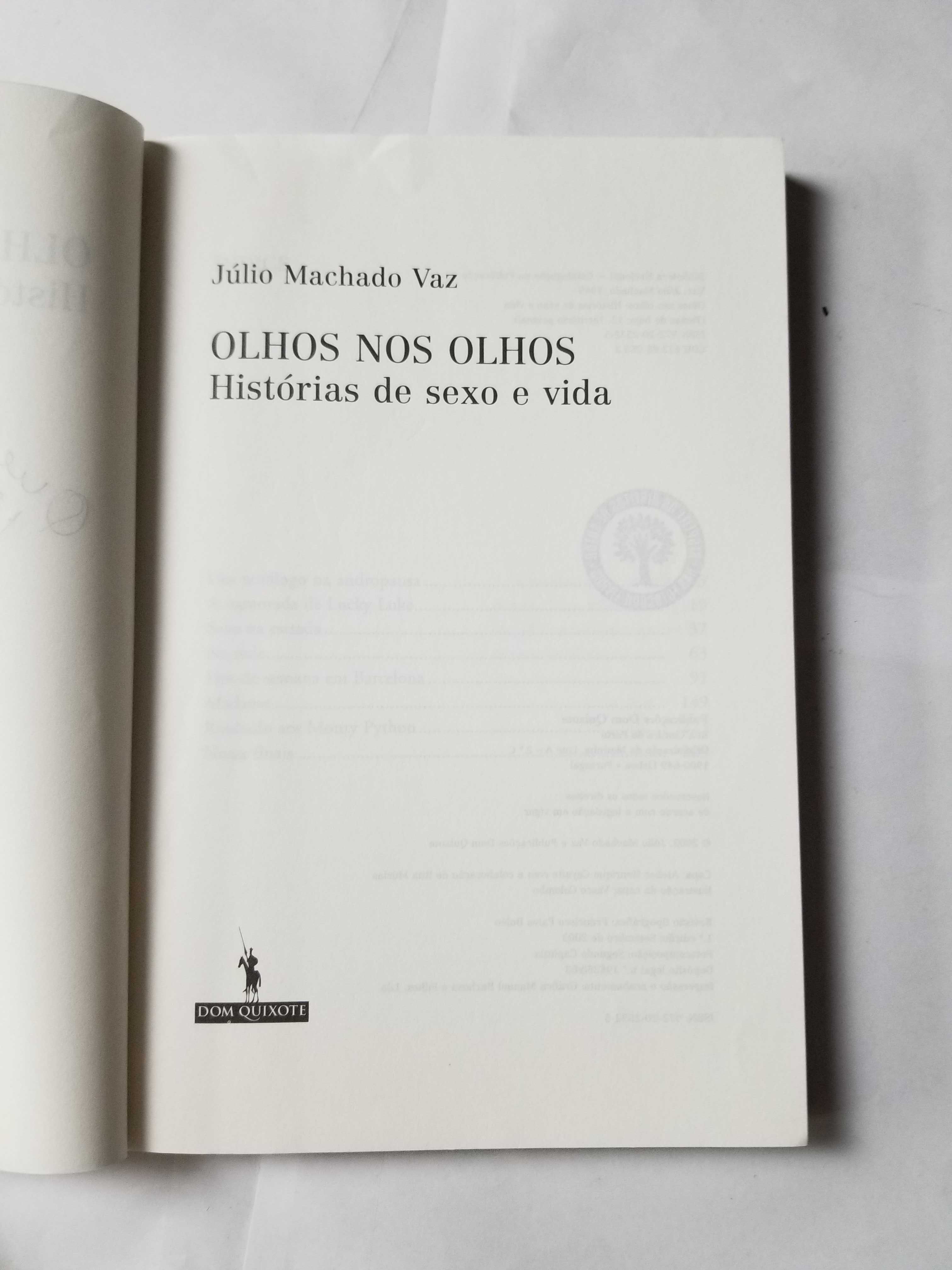 Livro- Ref CxC  - Júlio Machado Vaz - Olhos nos Olhos