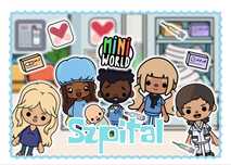 Szpital toca boca, album na rzepy, toca life, avatar, labubu, kpop