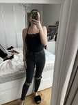 Czarne skinny jeansy rurki spodnie obcisłe ZARA XS y2k