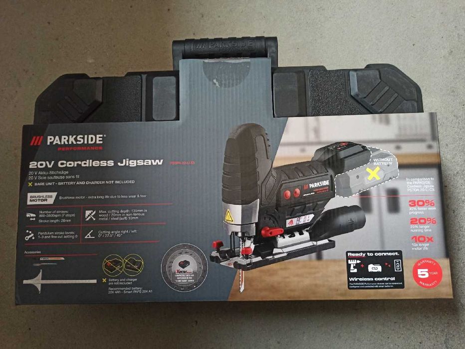 Parkside akumulatorowa wyrzynarka 20 V, PSSPA 20-Li E3