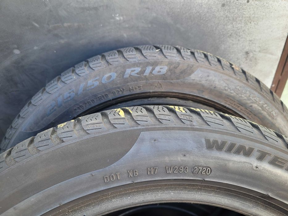 215/50/18 Pirelli Winter Sottozero 3  7mm 2020r 2szt