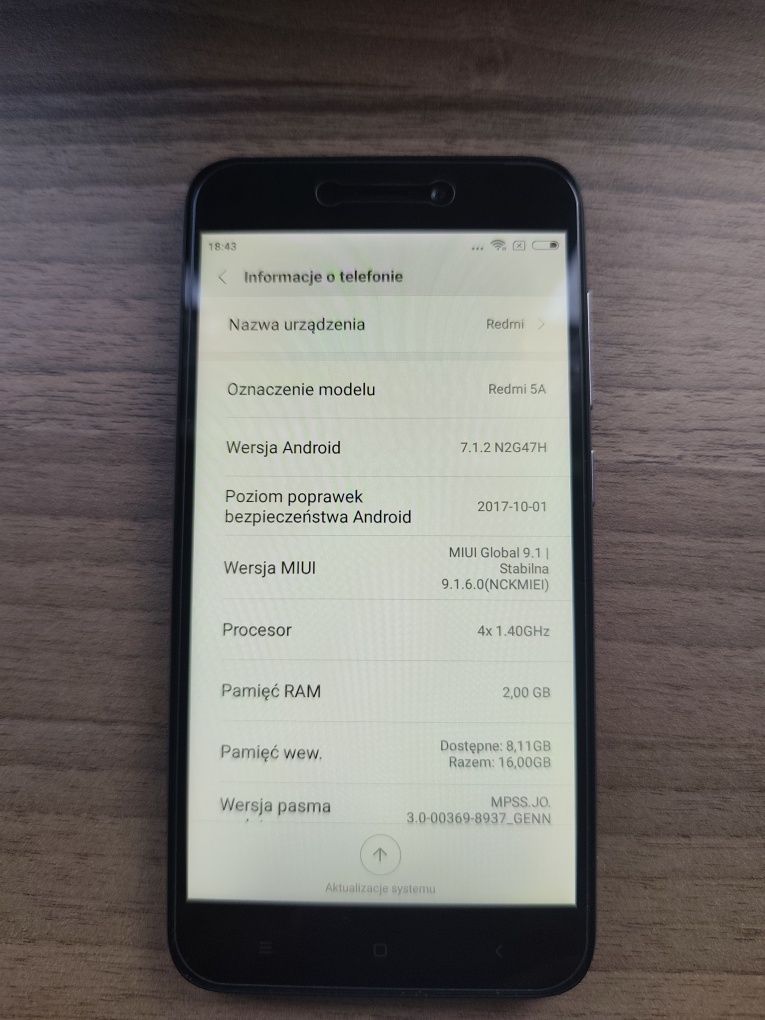 Redmi 5A Xiaomi Global Version
