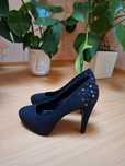 Buty na obcasie czarne 38