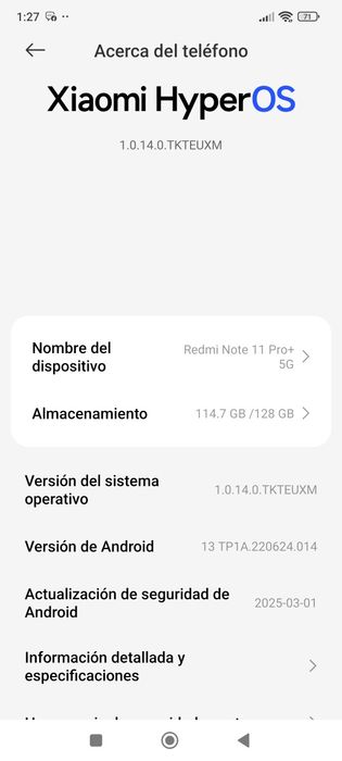 Redmi Note 11pro+ 5G