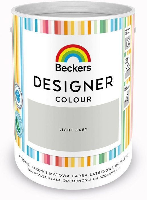 Beckers light grey 5l Nowy nie otwierany