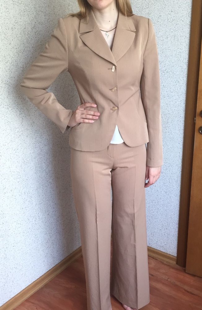 Шикарний костюм широкі штани + жакет,, пиджак, брюки женские 42-44 роз