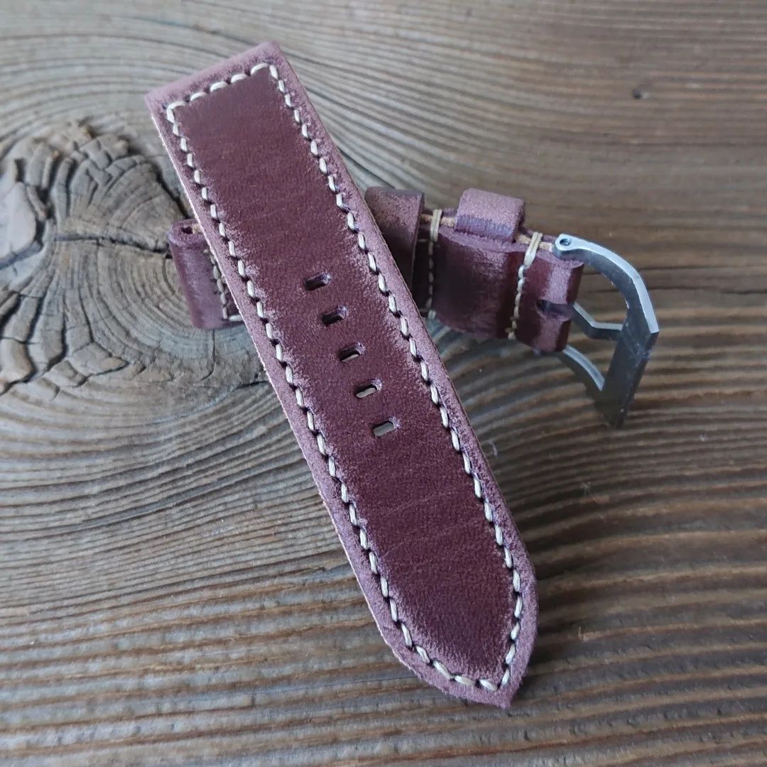 Pasek do zegarka Panerai 26 mm handmade skóra ręcznie robiony