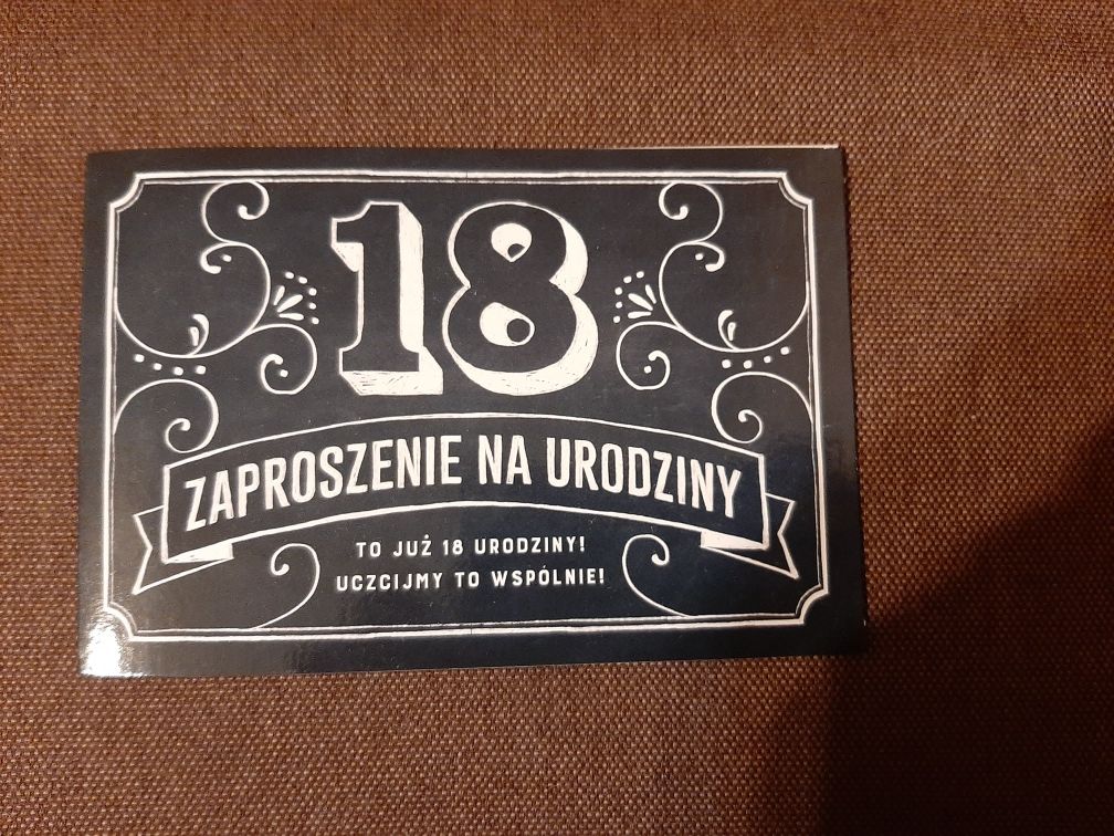 Zaproszenie na 18 stkę urodziny