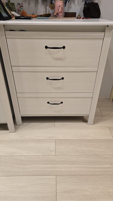 Komoda ikea brusali biała