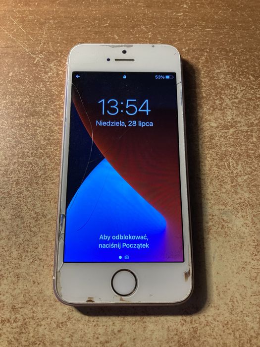 Iphone SE rose gold 64GB kondycja baterii 75%