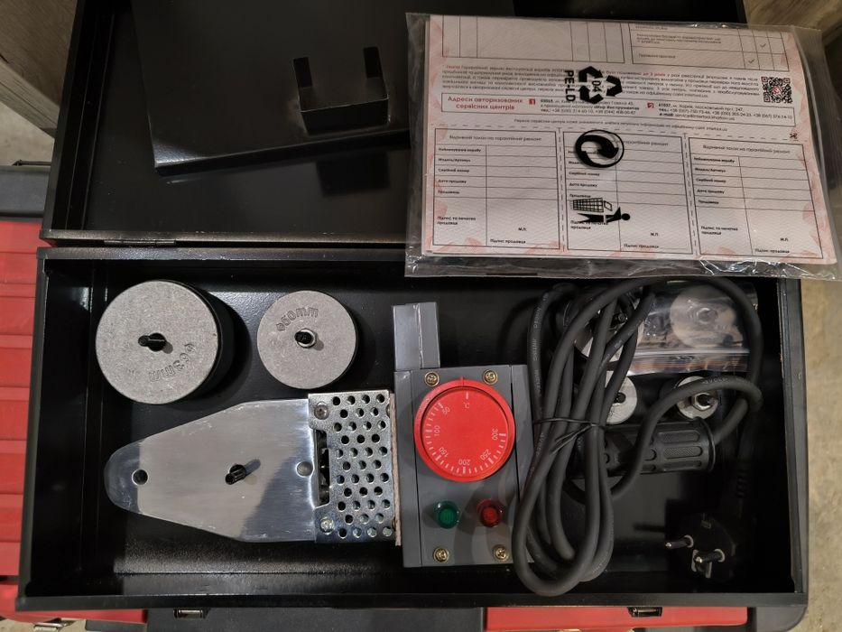 Паяльник для пластиковых труб PPR Intertool RT-2111