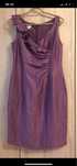Kaliko fioletowa sukienka elegancka M/L 90% len lato Vintage