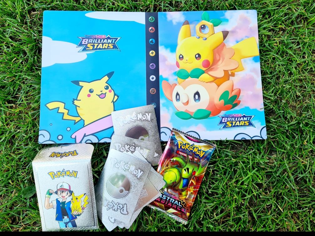 Super zestaw album A5 na karty Pokemon + karty Pokemon nowe