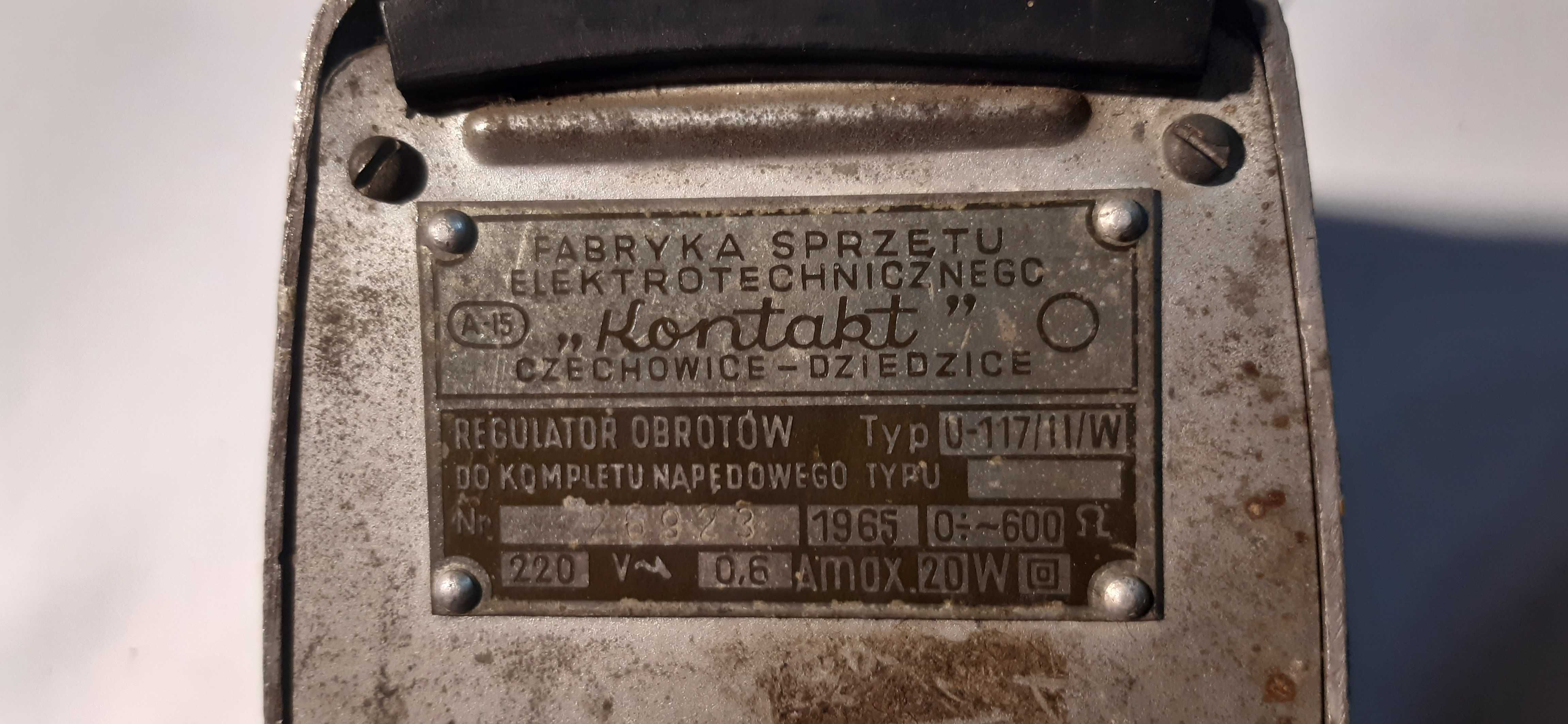 stary Regulator obrotów KONTAKT do maszyny do szycia