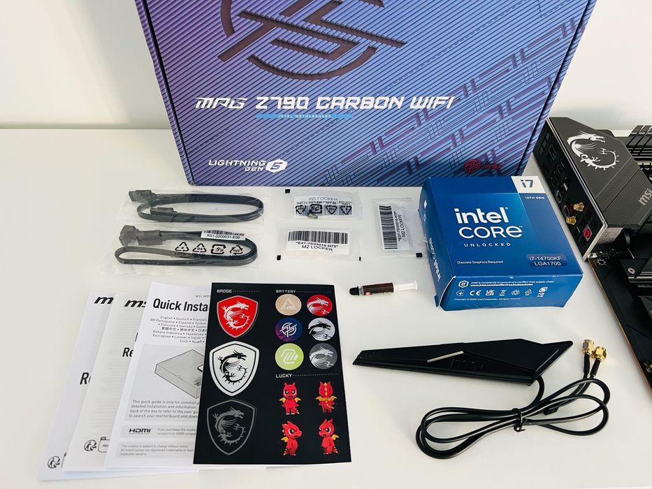 Bundle Intel Core i7-14700KF + MSI MPG Z790 Carbon Wi-Fi