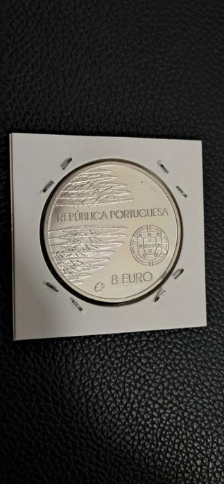 Moeda: 8€, Fim de II Guerra Mundial (2005, Prata)