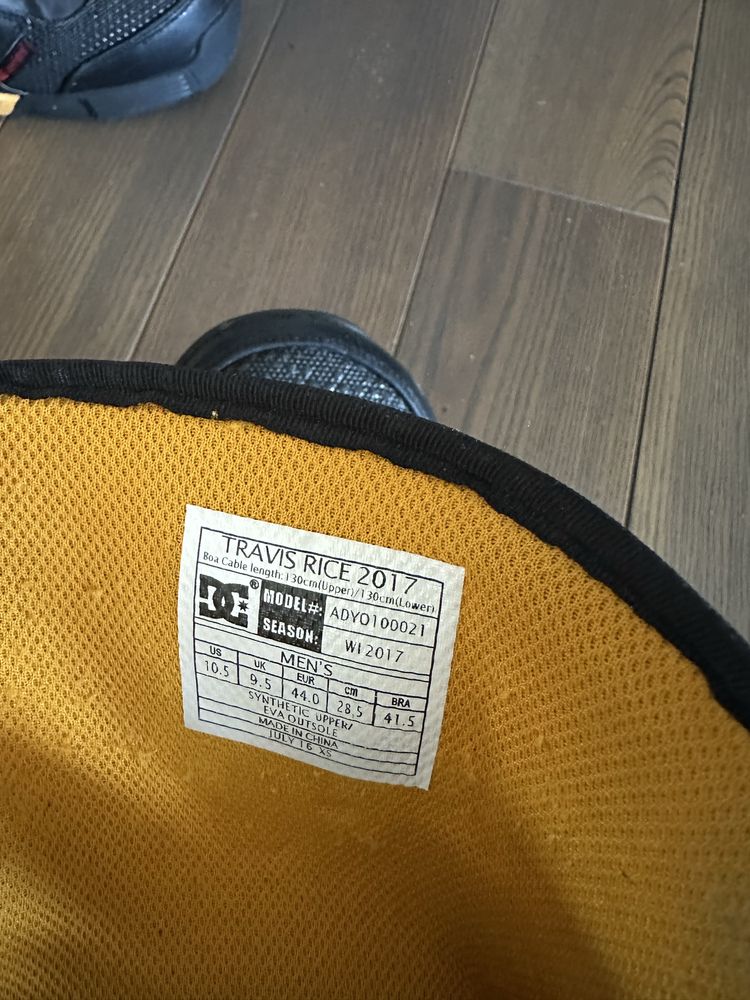Сноубордичні черевики ботинки Dc Shoes 10.5 eur 44 Travis Rice