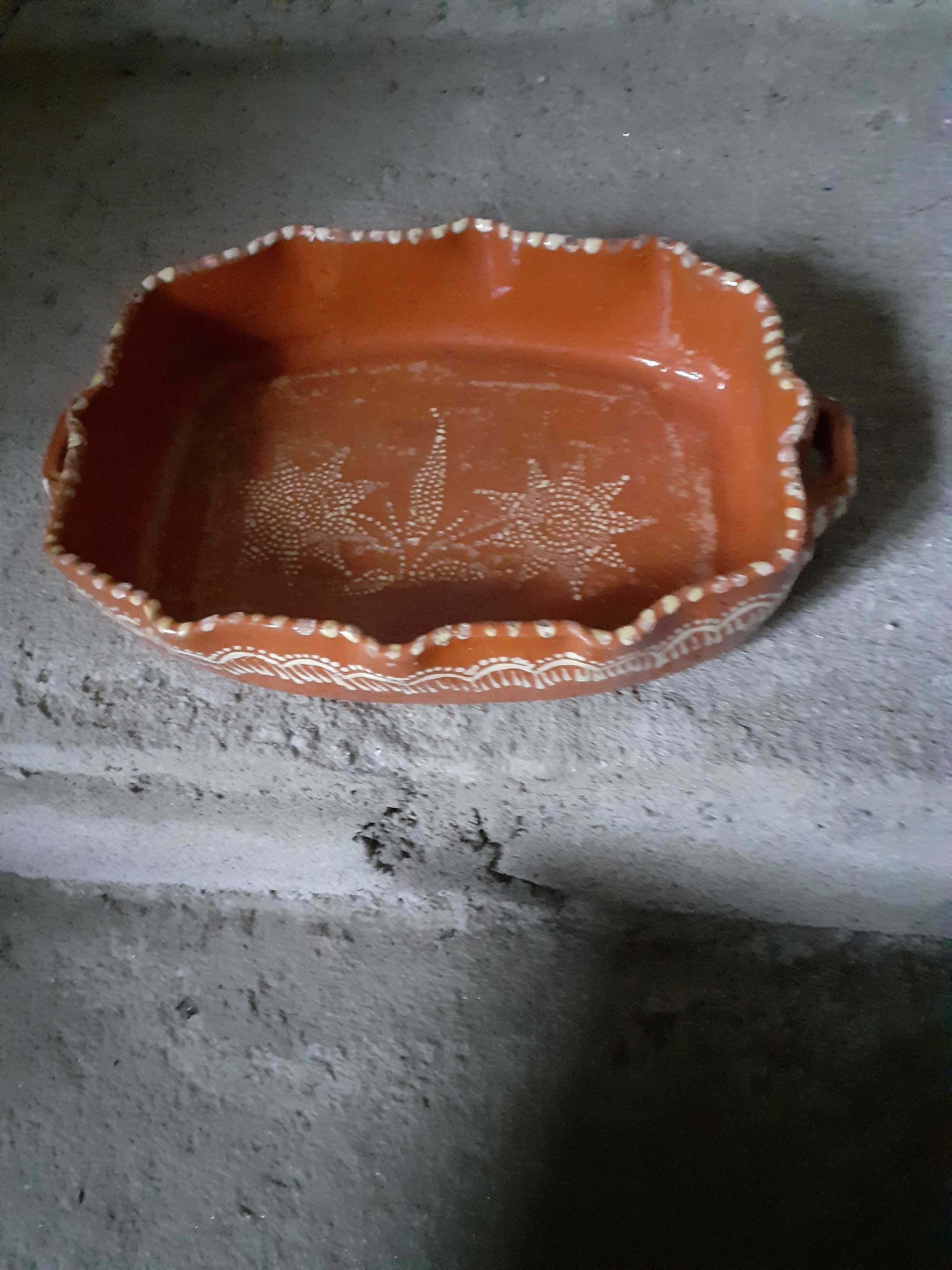 Assadeira decorativa em barro