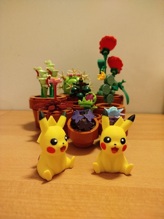 1 figura pokemon - Pikachu impressão 3D pintado à mão
