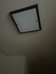 Lampa sufitowa plafon kwadratowy (czarna rama)