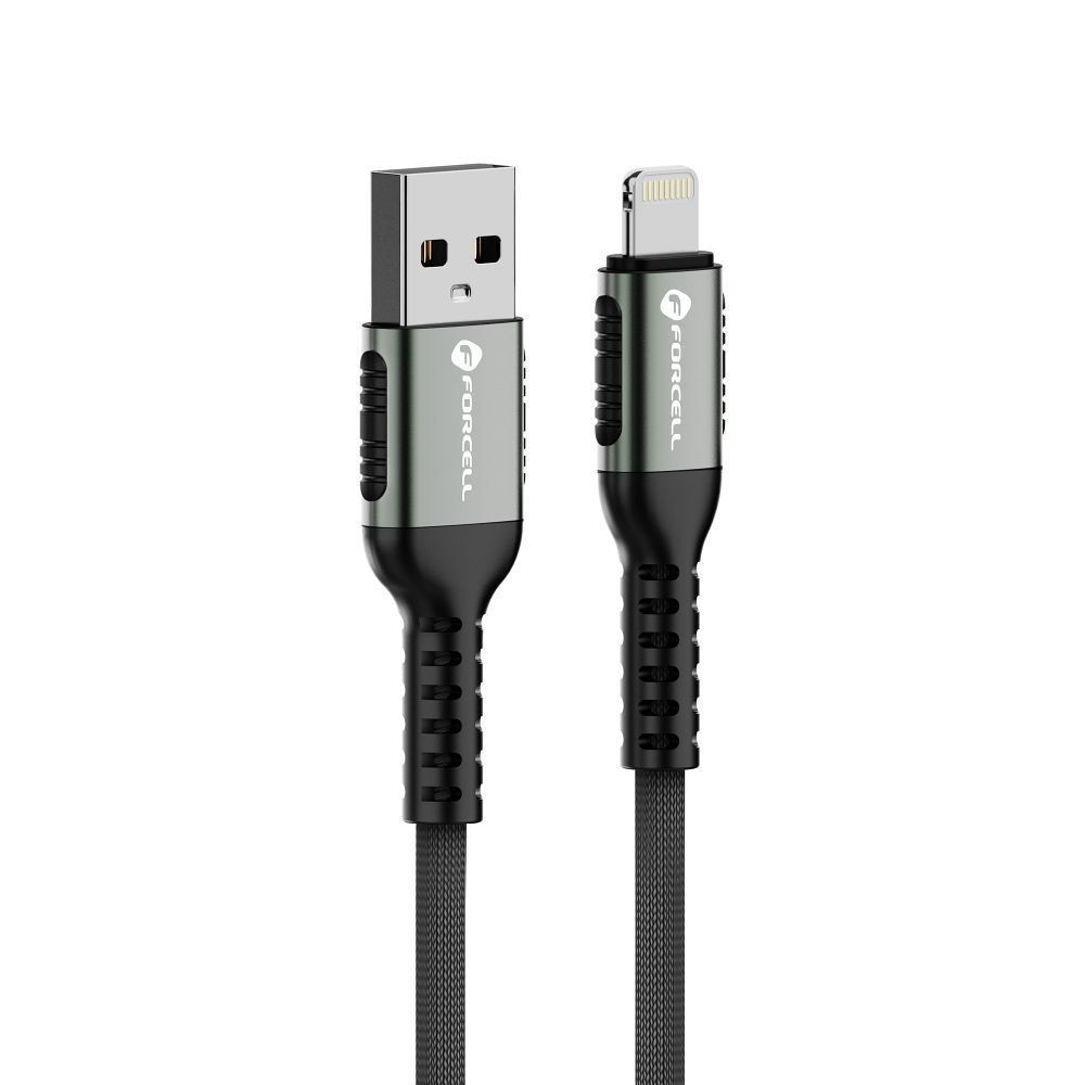 FORCELL F-ENERGY C257 kabel USB A do Lightning 2,4A 12W Cafule 1,2m