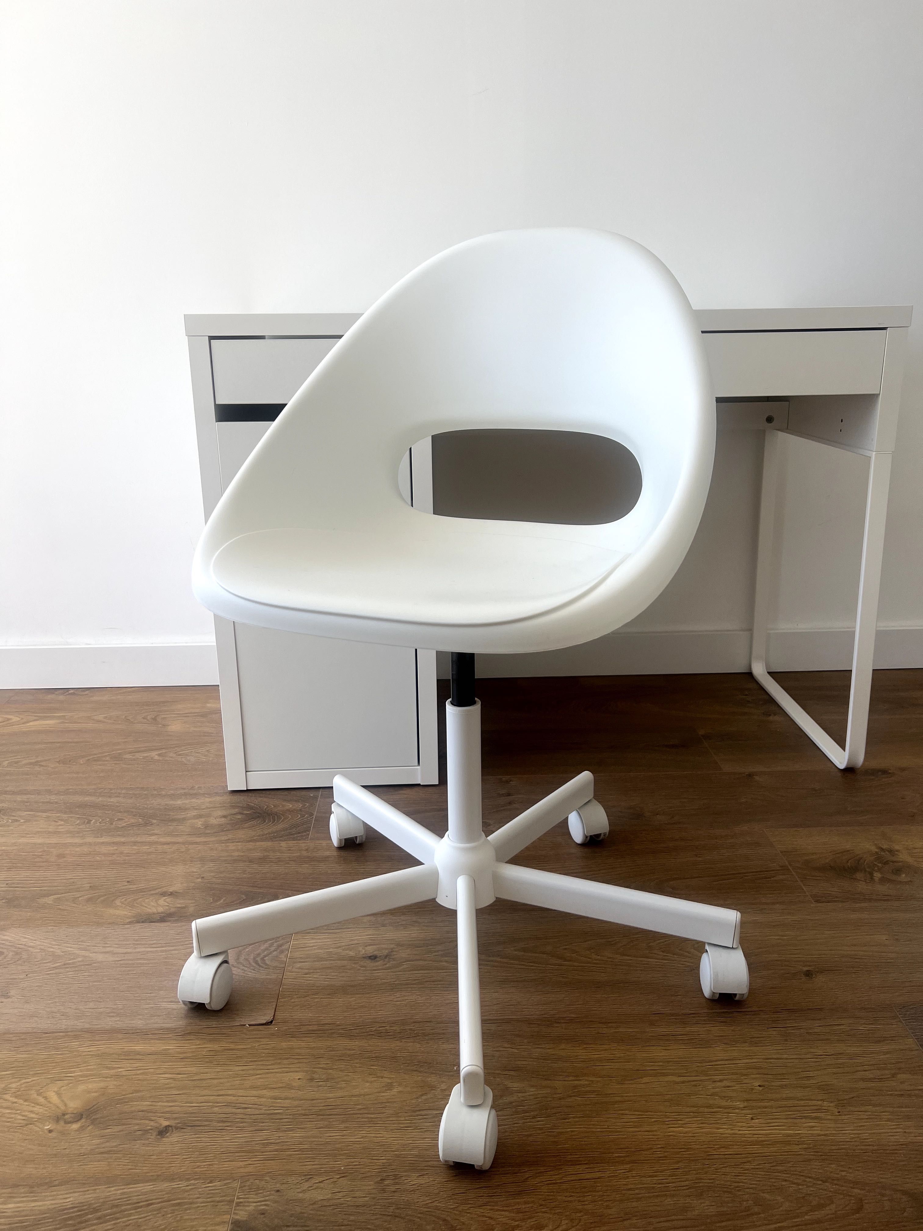 Perfect white desk and chair from  IKEA.