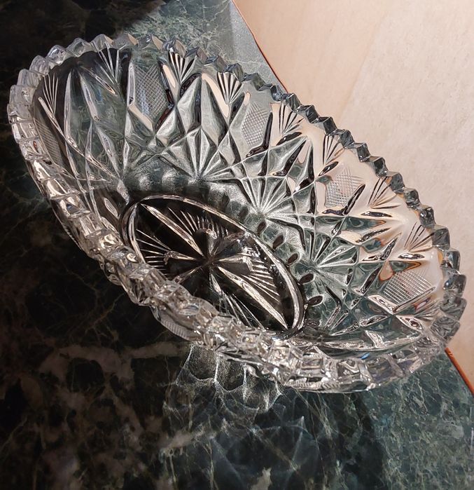 Кришталь Ваза/салатник/цукерниця/конфетница СССР Хрусталь