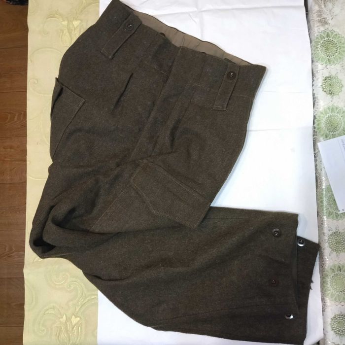 Винтажные военные шерстяные брюки армии Бельгии, 1963 год