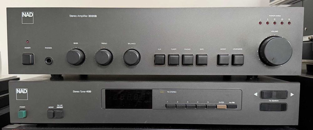 NAD 3020B i NAD 4130 stan gabinetowy.